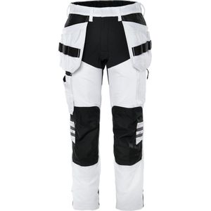Fristads Werkbroek stretch 2760 LWS - Wit/zwart
