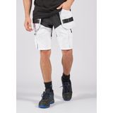 Fristads Korte broek stretch 2762 LWS - Wit/zwart