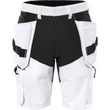 Fristads Korte broek stretch 2762 LWS - Wit/zwart