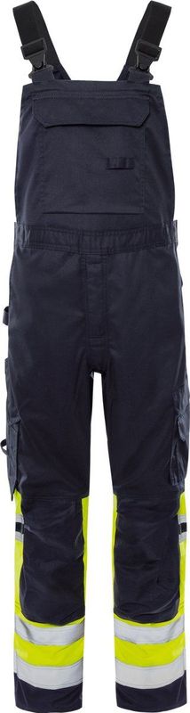 Fristads - Flamestat - Amerikaanse Overall - Hi-Vis Geel/Marineblauw - Klasse 1