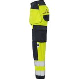 Fristads - Flamestat - Werkbroek - Hi-Vis Geel/Marineblauw - Stretchmateriaal