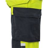 Fristads - Flamestat - Werkbroek - Hi-Vis Geel/Marineblauw - Stretchmateriaal