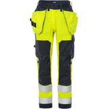 Fristads - Flamestat - Werkbroek - Hi-Vis Geel/Marineblauw - Stretchmateriaal