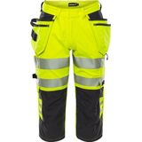 Fristads Hogezichtbaarheids 3/4 broek klasse 2 2666 GSTP - Hi-Vis geel/zwart