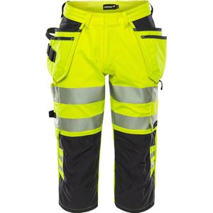 Fristads Hogezichtbaarheids 3/4 broek klasse 2 2666 GSTP - Hi-Vis geel/zwart