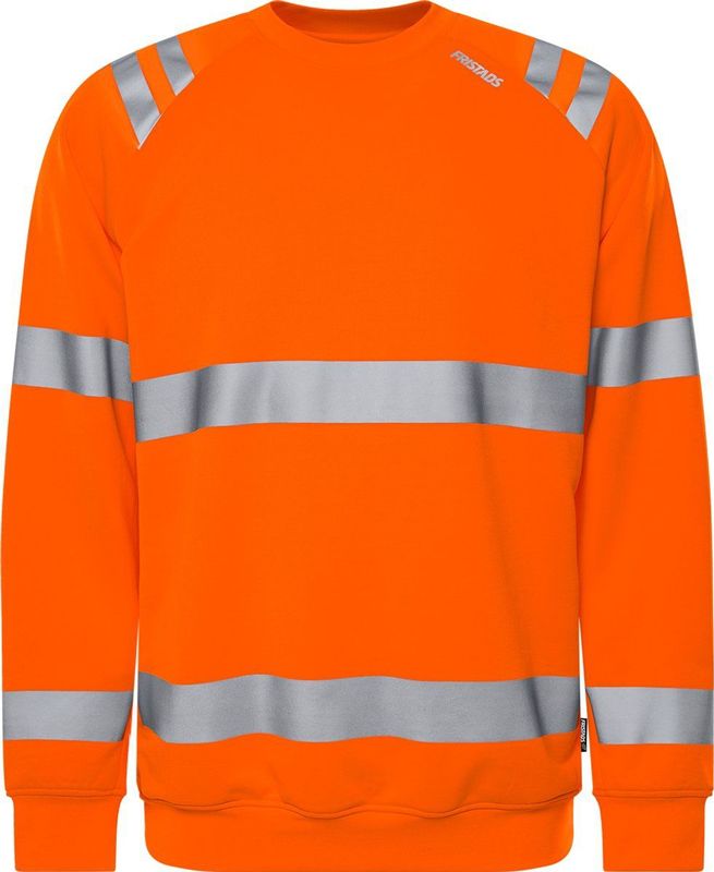 Fristads - Trofta High Vis Sweater - Hogezichtbaarheid - Kleur: Groen - Materiaal: Gerecycled