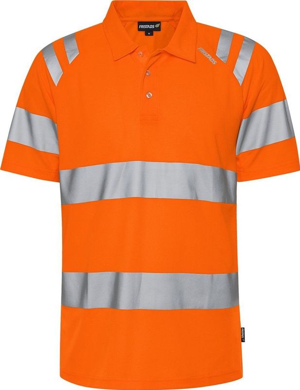 Fristads Hogezichtbaarheids poloshirt klasse 3 7861 GPST Hi-Vis Oranje maat XS