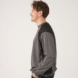 Fristads Sweater 7148 GSM Marineblauw/Grijs maat XS