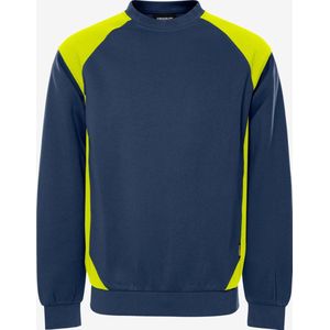 Fristads Sweater 7148 GSM Marineblauw/Grijs maat XS