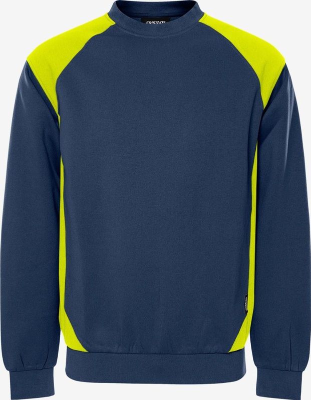 Fristads Sweater 7148 GSM Marineblauw/Grijs maat XS