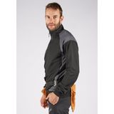 Fristads Sweater met korte rits 7048 GSM Marineblauw/Grijs maat XS