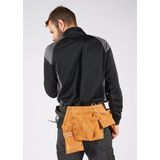 Fristads Sweater met korte rits 7048 GSM Marineblauw/Grijs maat XS