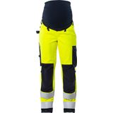 Fristads - Flamestat - Hogezichtbaarheids Zwangerschapsbroek - Hi-Vis Geel/Marineblauw - Klasse 2