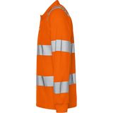 Fristads - Hogezichtbaarheids Poloshirt - Lange Mouw - Klasse 3 - Hi-Vis Oranje