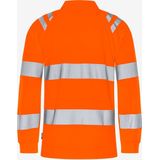 Fristads - Hogezichtbaarheids Poloshirt - Lange Mouw - Klasse 3 - Hi-Vis Oranje