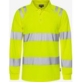 Fristads - Hogezichtbaarheids Poloshirt - Lange Mouw - Klasse 3 - Hi-Vis Oranje