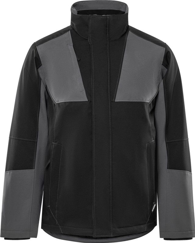 Fristads Softshell winterjack 4931 GSW Grijs/Zwart maat S