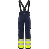 Fristads High vis winterbroek klasse 1 2681 GLPS Hi-Vis Geel/Marineblauw maat XS