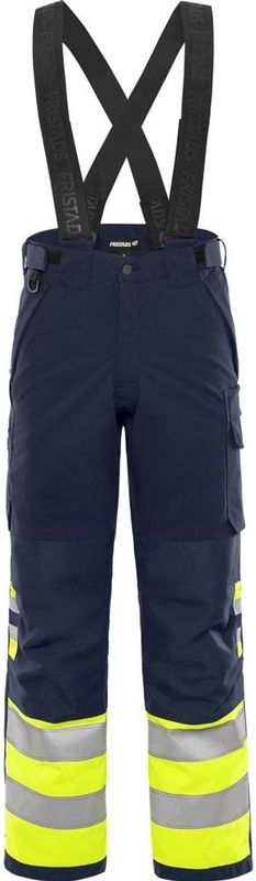 Fristads High vis winterbroek klasse 1 2681 GLPS Hi-Vis Geel/Marineblauw maat XS