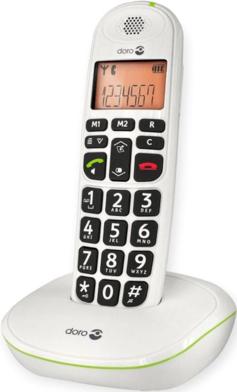 Doro - PhoneEasy 100W - Huistelefoon - Wit - Mono