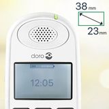 Doro PhoneEasy 100W - Duo DECT telefoon - Wit - Grote toetsen - Geluidsversterkingsknop