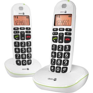 Doro - PhoneEasy 100W - Huistelefoon - Wit - Draadloos