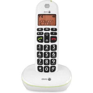 Doro PhoneEasy 100W - Single DECT Senioren telefoon - Wit
