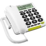 Doro - PhoneEasy 312c - Huistelefoon - Wit - Gebruiksvriendelijk Ontwerp