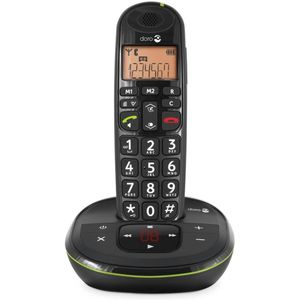 Doro - PhoneEasy 105 WR - Telefoon - Zwart - DECT Draadloze Telefoon met Antwoordapparaat