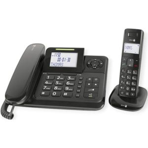 Doro - Comfort 4005 - Huistelefoon - Zwart - Gebruiksvriendelijk Ontwerp