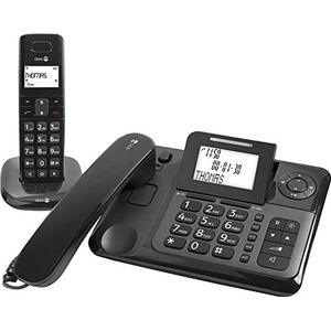 Doro 6052 Comfort 4005 Combo draadloze telefoon met oproepherkenning en antwoordapparaat zwart