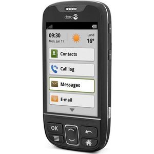 Doro - PhoneEasy 740 - Smartphone - Zwart - 5-Inch Scherm