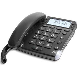 Doro Magna 4000 - Analoge telefoon - Hoorn met snoer - Handsfree, Telefoon, Zwart