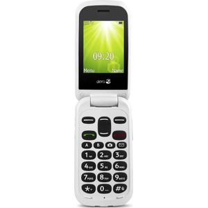 Doro Easy Mobile D2404, balta (2.40"", 4 MB), Sleutel mobiele telefoon, Wit, Zwart