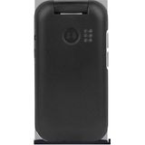 Doro 7030-4G mobiele telefoon in elegant klapdesign (3MP camera, 2,8 inch (7,11 cm) display, LTE, GPS, Bluetooth, WhatsApp, Facebook, WiFi), zwart