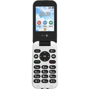 Doro 7030-4G mobiele telefoon in elegant klapdesign (3MP camera, 2,8 inch (7,11 cm) display, LTE, GPS, Bluetooth, WhatsApp, Facebook, WiFi), zwart