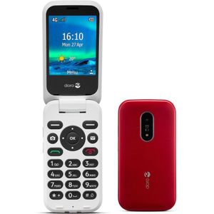 Doro 6820 (0.2 - 0 M - 2 Mp - 2G - Sleutel Mobiele Telefoo - Roo - Wit