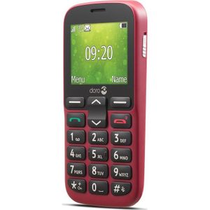 Doro 1380 (2.40"", 0.30 Mpx, 2G), Sleutel mobiele telefoon, Rood