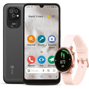 Doro 8100 - Smartphone - Grijs - 32 GB - 6 inch - SIM + eSIM - 4G