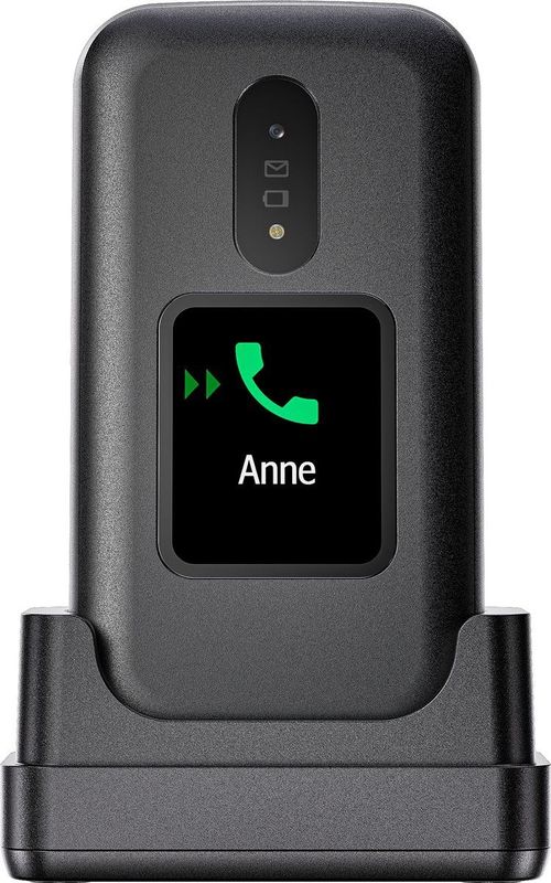 Doro 2880 - Eenvoudige Senioren Klaptelefoon Met Extern Display - 4G - Zwart/Wit