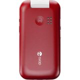 Doro 2880 - Senioren Klaptelefoon - 4G - Rood Wit - Extern Display