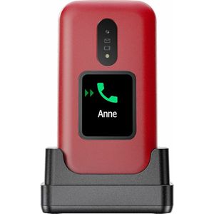 Doro 2880 - 4g Eenvoudige Klaptelefoon Rood-wit