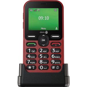 Doro Leva E10 - Mobiele Telefoon - Rood - 2.40 inch - 4G