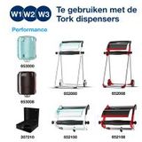 Poetsdoeken Tork 510237 1-laags | 1 rol | Blauw | Geschikt voor Tork W1/W2/W3 dispenser