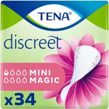 TENA - Discreet Mini Magic - Inlegkruisjes - Voordeelverpakking - 6 x 34ST