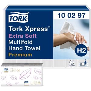 Tork handdoekpapier intervouw super-soft 2-laags 2100 vel