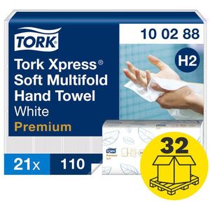 Tork Xpress® 100288 - Handdoeken - 2-laags - Geschikt voor Tork H2 dispense - 672 pakken