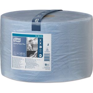 Tork Adv Wiper W1 papier 2-laags blauw 24 cm x 510 meter - Pak 1 rol