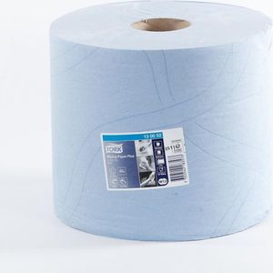 Sca Tork Handdoekrol blaauw 2 laags wiper 340 meter x 24cm (Prijs per stuk)