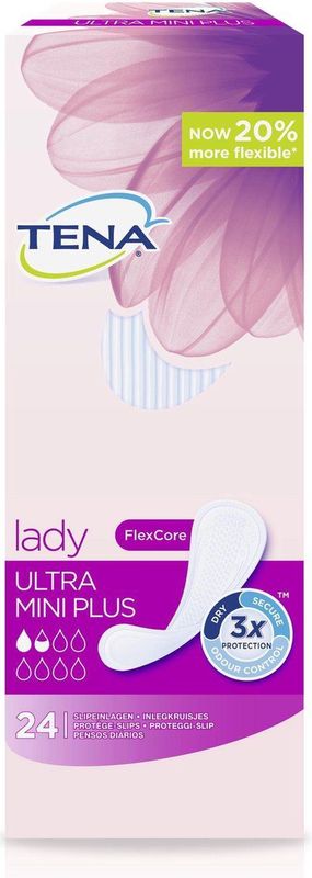 Tena Lady Ultra Mini Plusstuks Incontinentie Inlegkruisjes